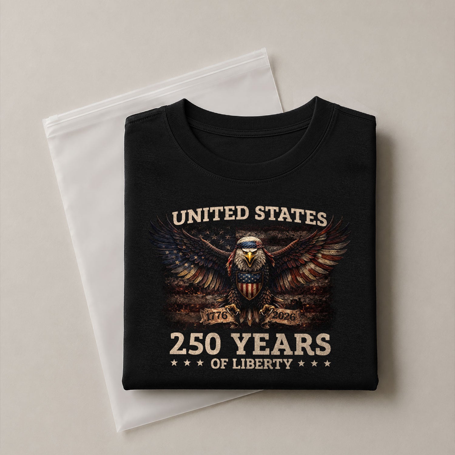 USA 250th Anniversary Shirt 1776–2026, Eagle Symbol of Freedom - Rust Field Wear