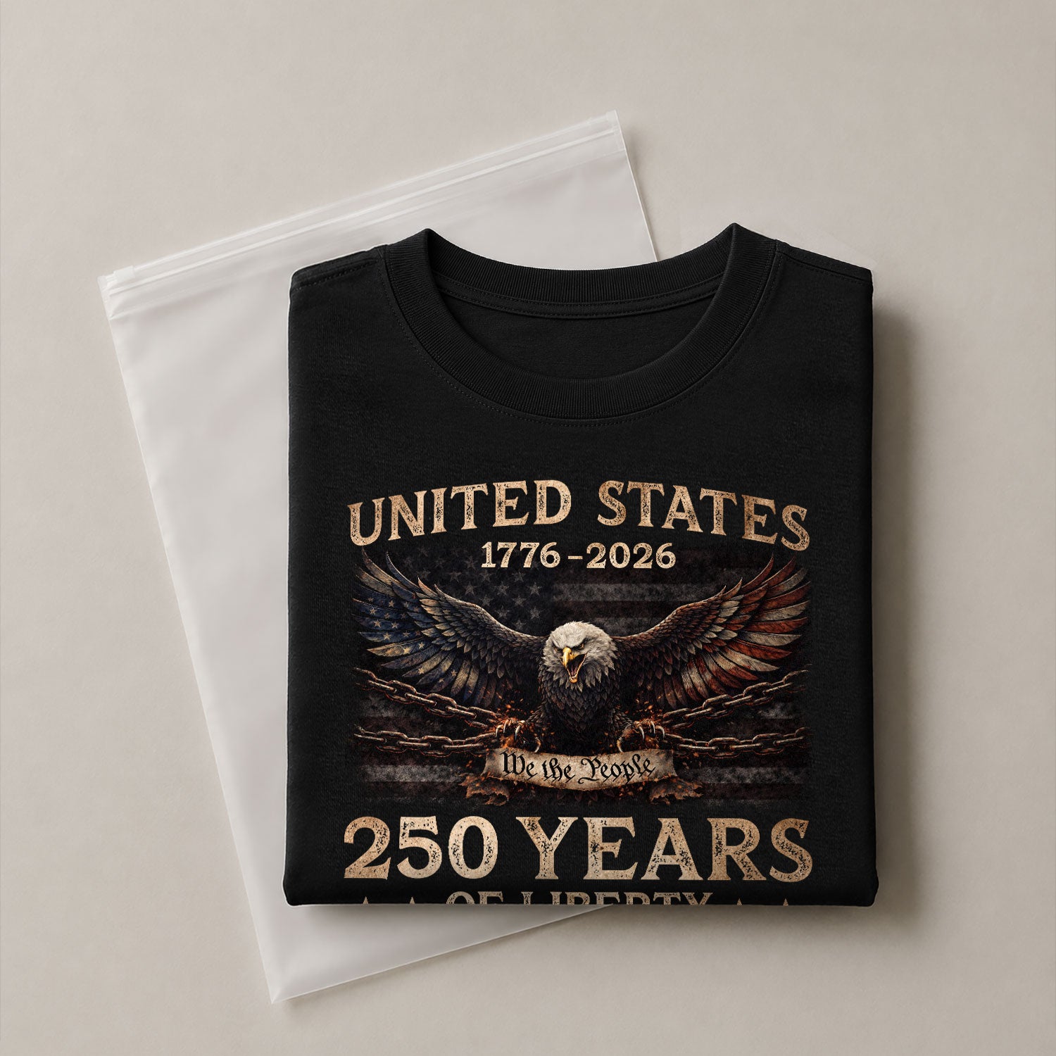 USA 250th Anniversary Shirt 1776–2026, Eagle of Independence Design - Rust Field Wear