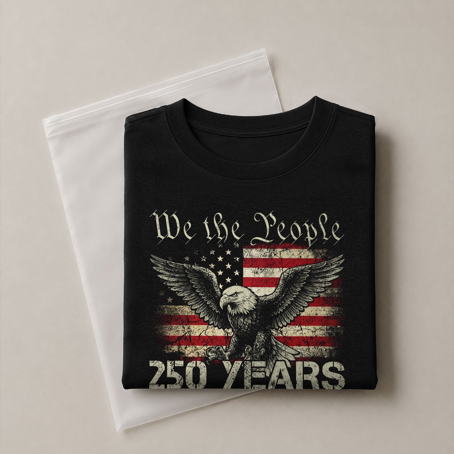 USA 250th Anniversary T-Shirt 250 Years 1776-2026 Winged Eagle Distressed Flag Patriotic - Rust Field Wear