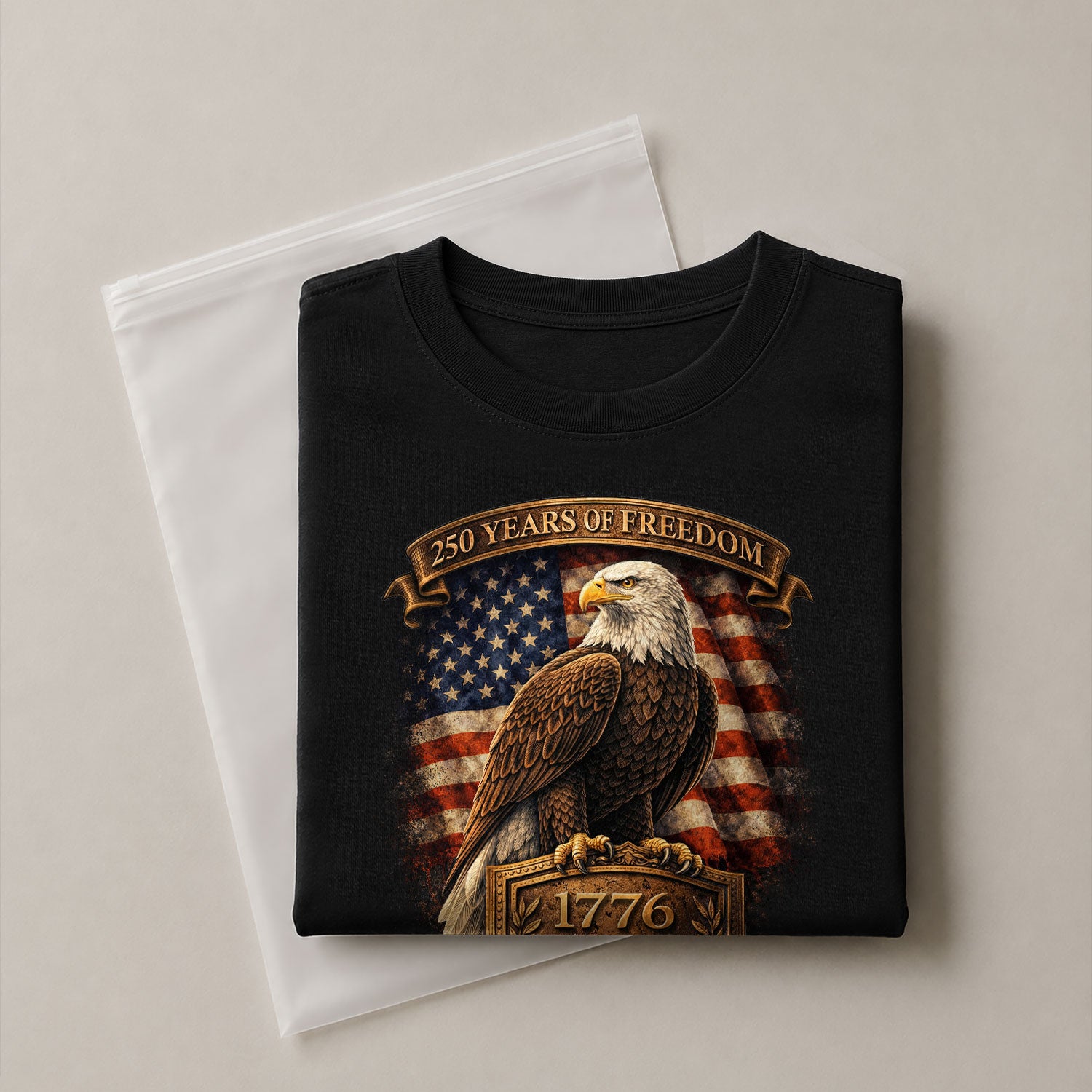 USA Eagle 250th Anniversary Patriotic Shirt Freedom Tee - Rust Field Wear