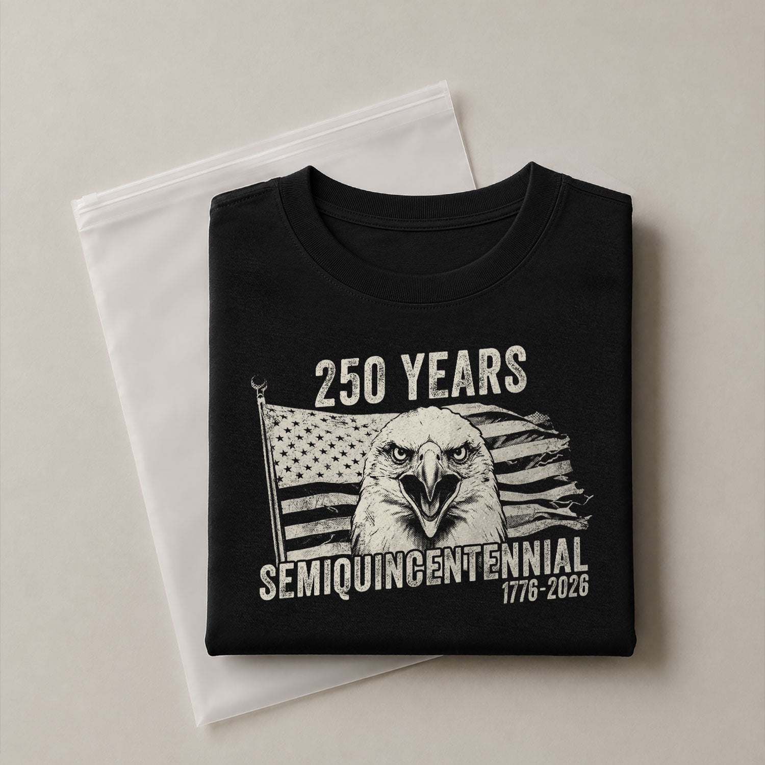 American Heritage 250th Anniversary T-Shirt - USA 250 Years 1776-2026 Patriotic Eagle & Flag Men’s Tee - Rust Field Wear