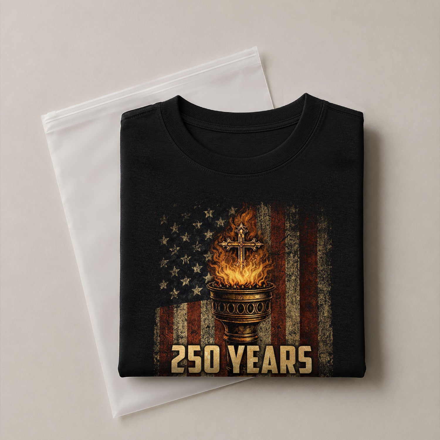 Christian Heritage USA Shirt 250th Independence Celebration Since 1776 - Rust Field Wear
