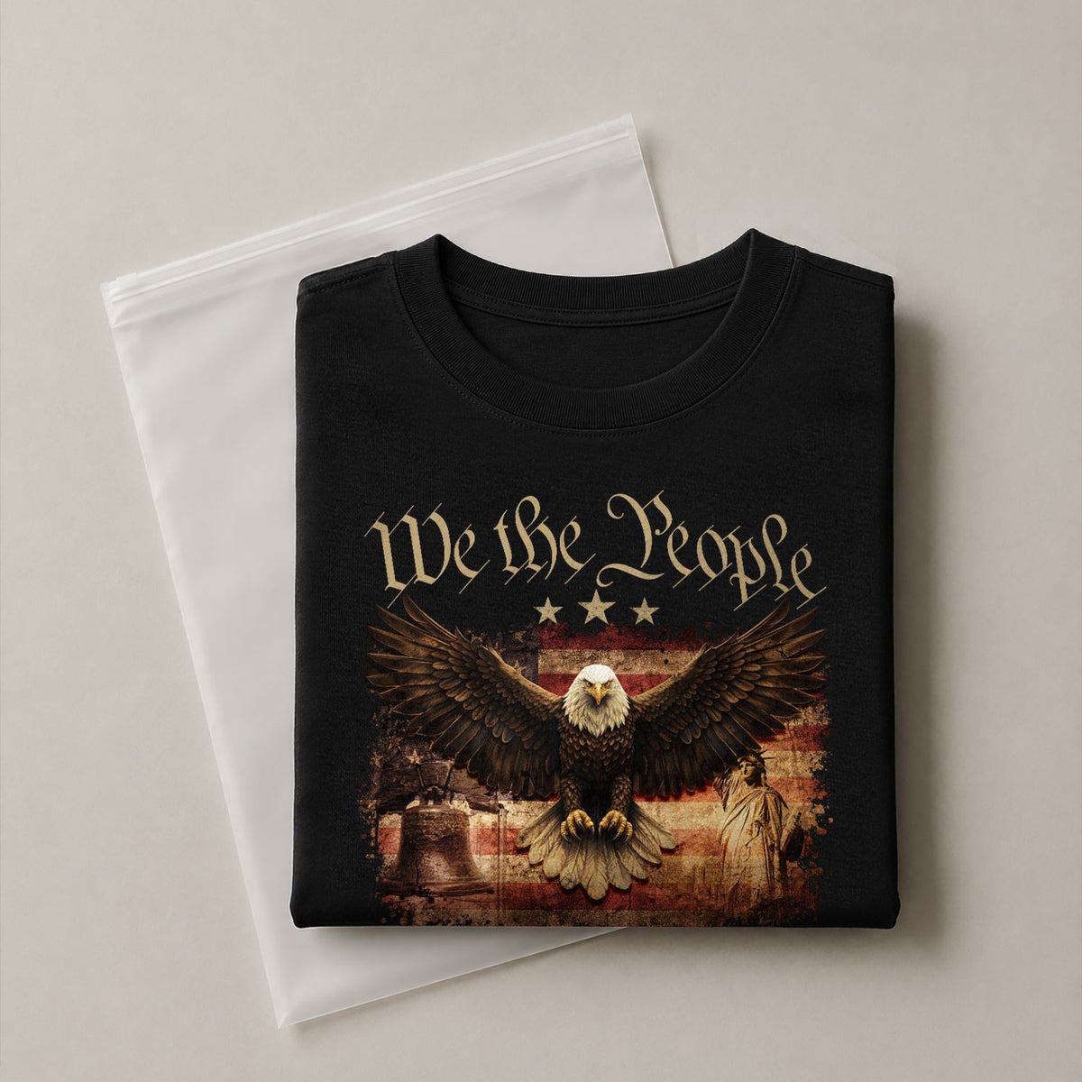 We The People Have Had Enough T-Shirt Patriotic Eagle Liberty Bell Statue of Liberty American Freedom Graphic Tee - Rust Field Wear