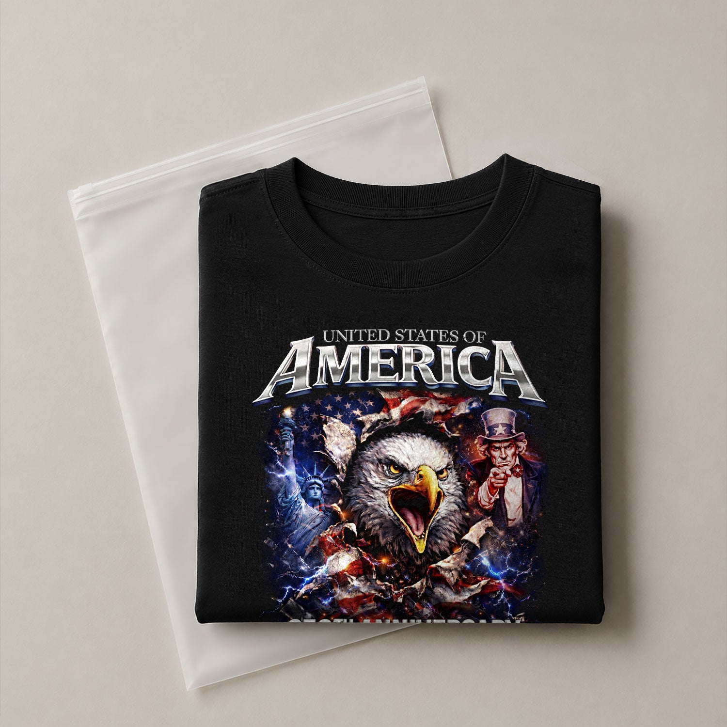 United States of 250 Years America Anniversary1776–2026 – Patriotic Tribute Graphic Tee - Rust Field Wear