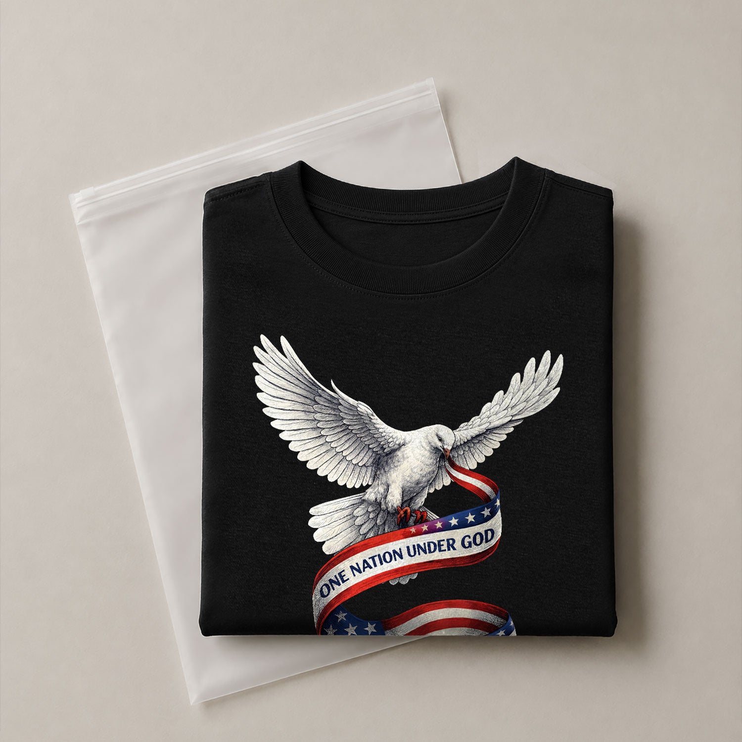 250 Years of Blessings One Nation Under God T-Shirt - Peace Dove Patriotic Graphic Tee - Rust Field Wear