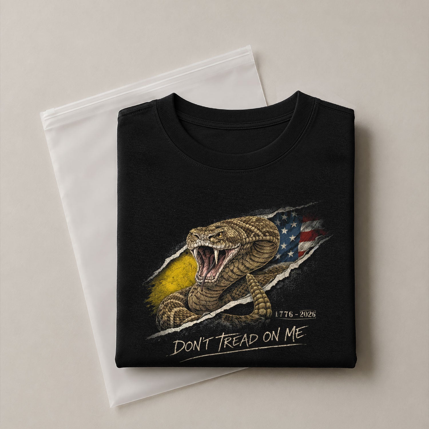 Don't Tread on Me America 250th Anniversary T-Shirt - 1776-2026 Gadsden Snake 250 Years Tee, Patriotic Freedom Shirt - Rust Field Wear