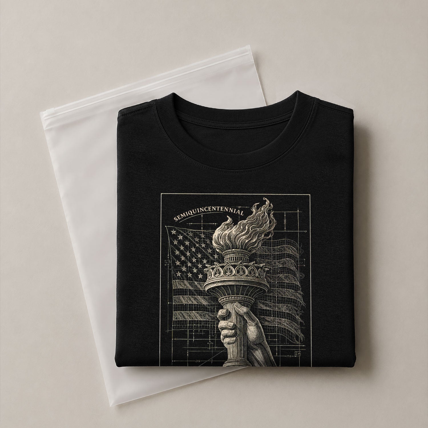 America 250th Anniversary T-Shirt 1776-2026 – We The People Torch & Liberty Flag Tee - Rust Field Wear