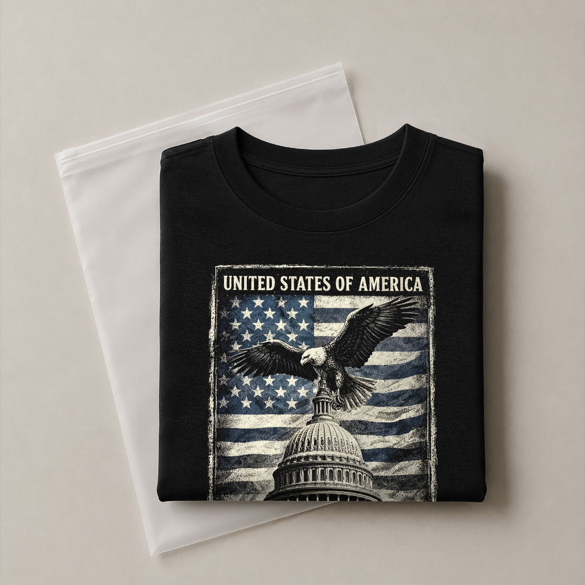 250 Years America Anniversary 1776-2026 Men's Patriotic T-Shirt – Retro Eagle & Capitol Freedom USA 250 Birthday Graphic Tee - Rust Field Wear