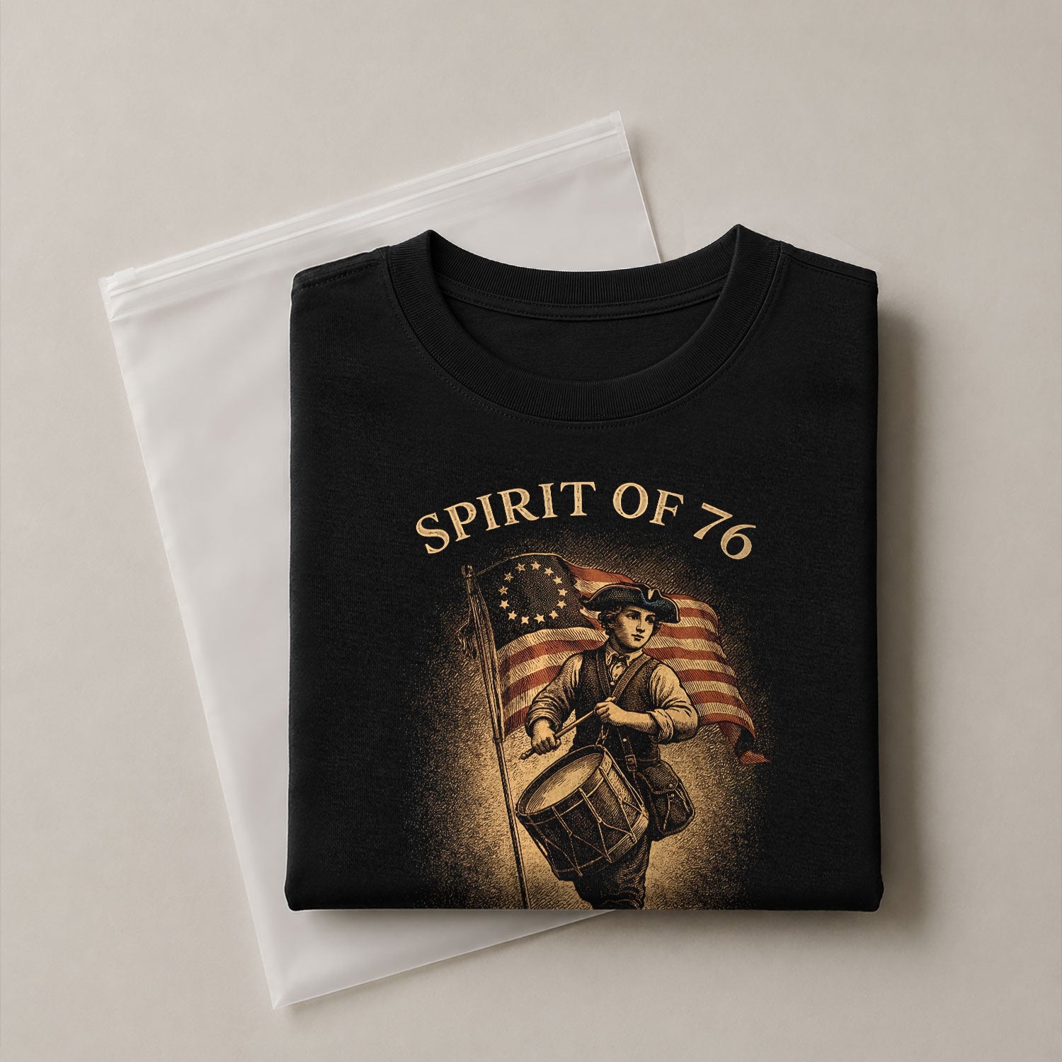 America 250th Anniversary T-Shirt 1776-2026 – Spirit of 76 Drummer Retro Patriotic Tee - Rust Field Wear