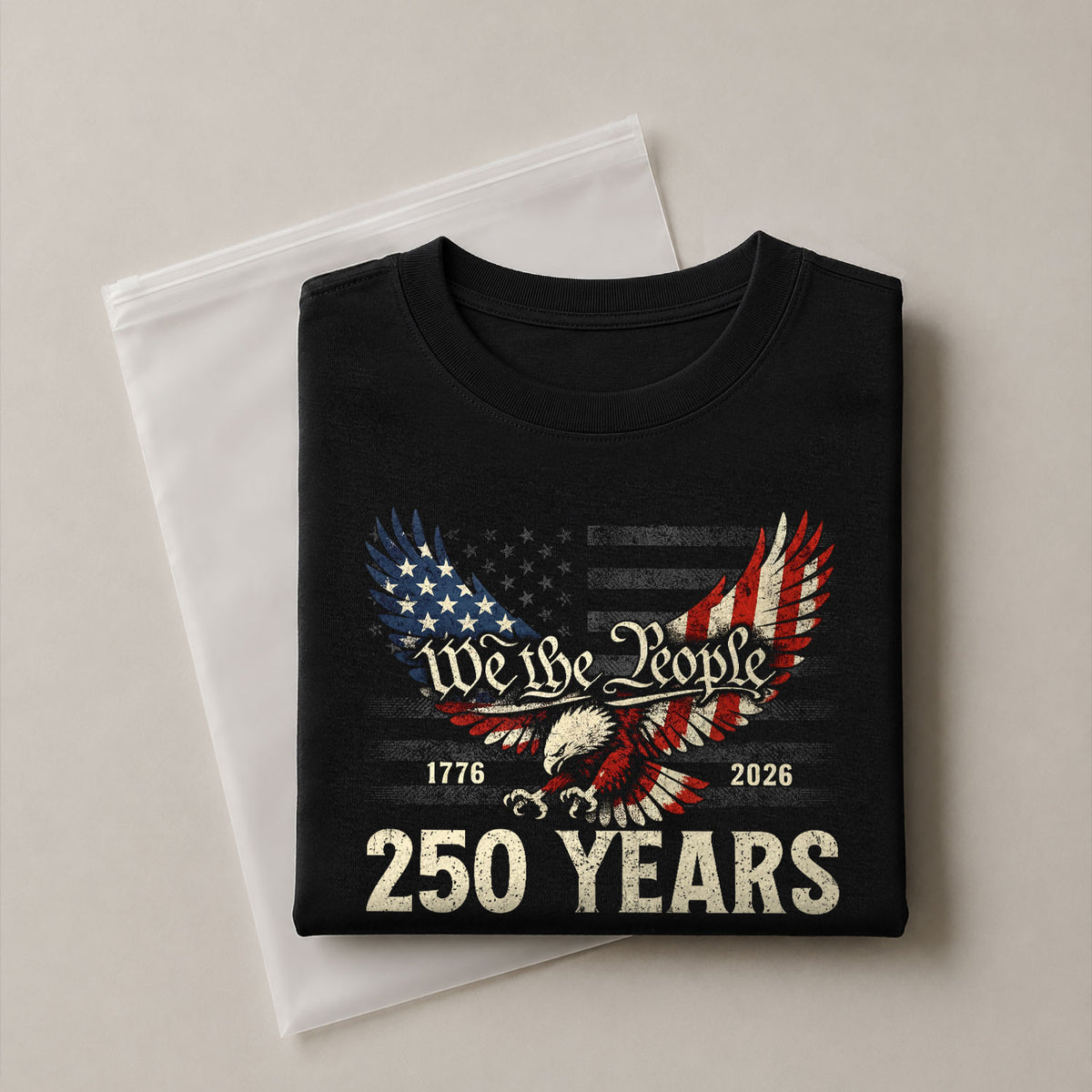 America 250th Anniversary T-Shirt 1776-2026 – We The People & Eagle Freedom Tee - Rust Field Wear