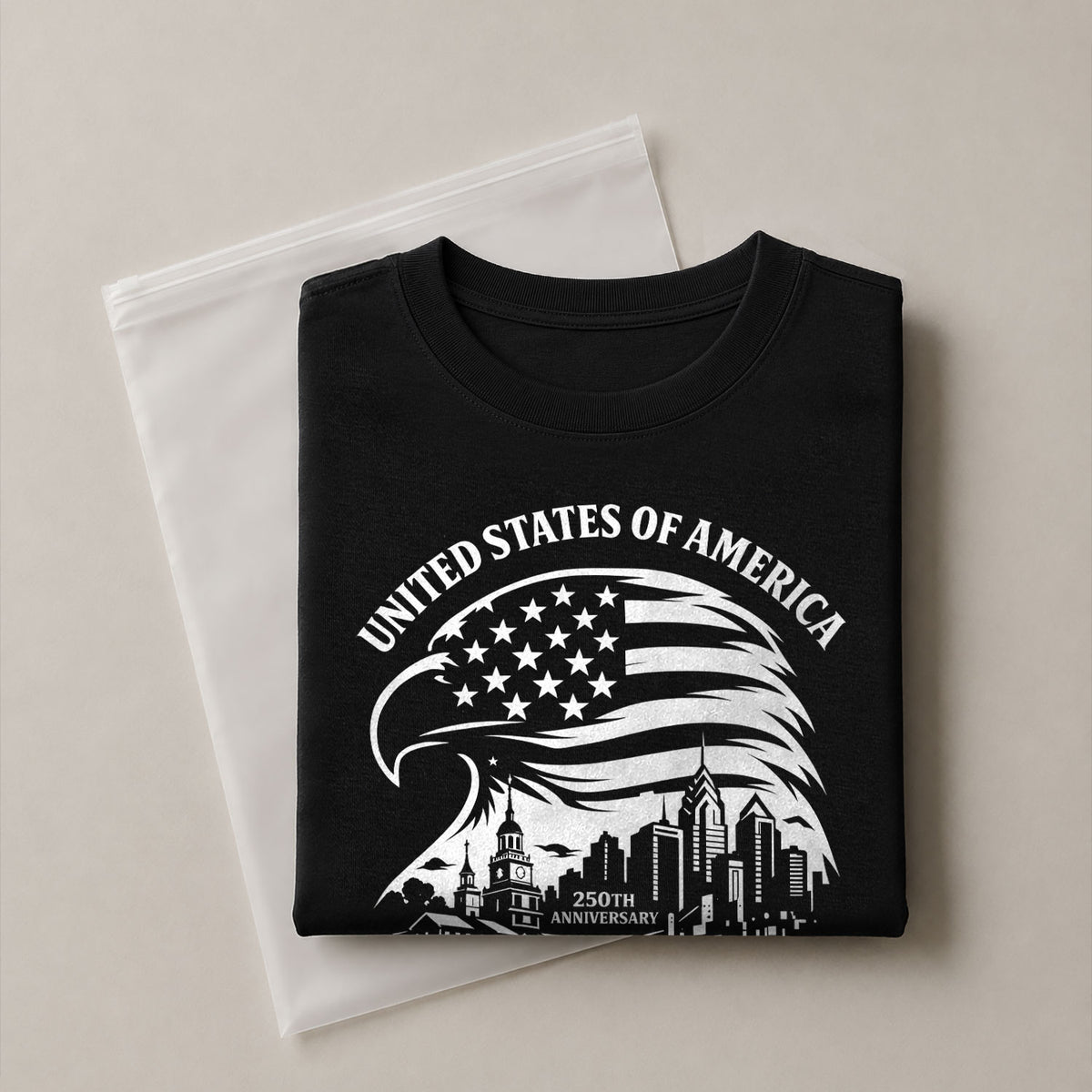 USA 250th Anniversary 1776-2026 T-Shirt – Eagle & American Flag Patriotic Freedom Mens Shirt - Rust Field Wear