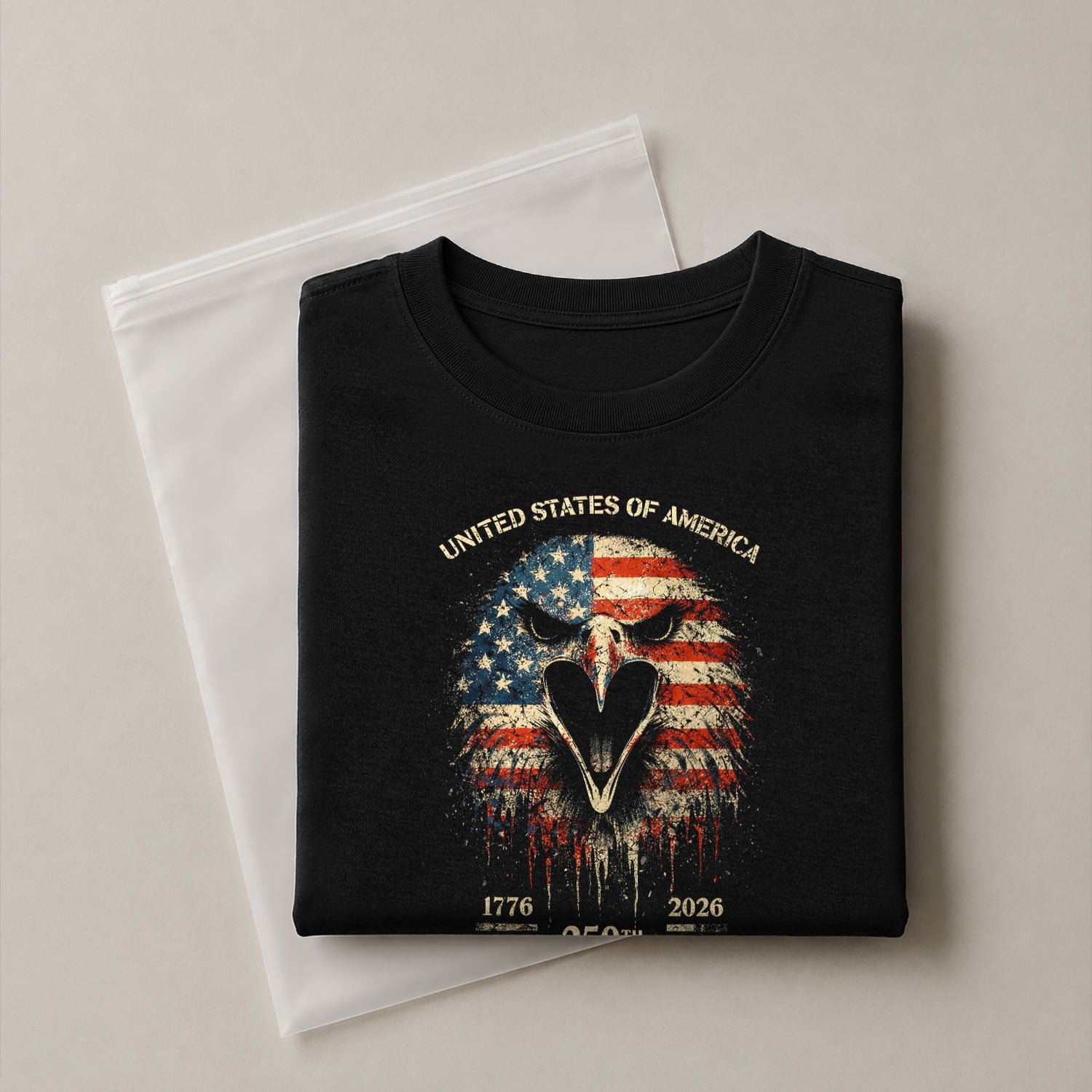 USA 250th Anniversary 1776-2026 T-Shirt – America Flag Eagle Patriotic Freedom Shirt - Rust Field Wear