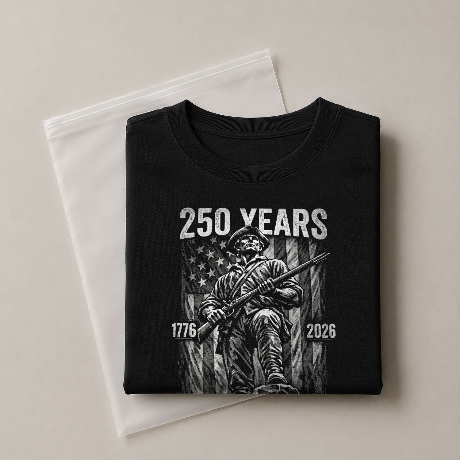 American Revolution 250th Anniversary 1776-2026 T-Shirt – We The People Minuteman Patriotic USA 250 Years Tee - Rust Field Wear