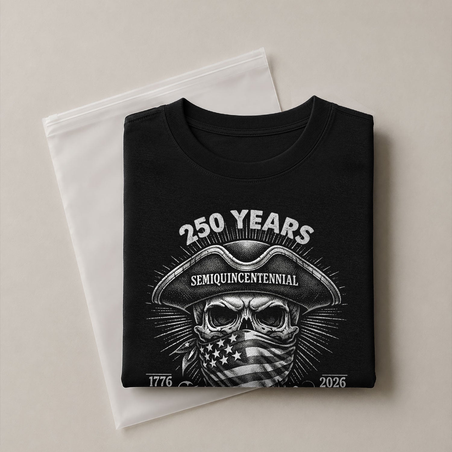 America 250th Anniversary T-Shirt (1776-2026) – We The People Patriot Skull & Revolution Tee - Rust Field Wear
