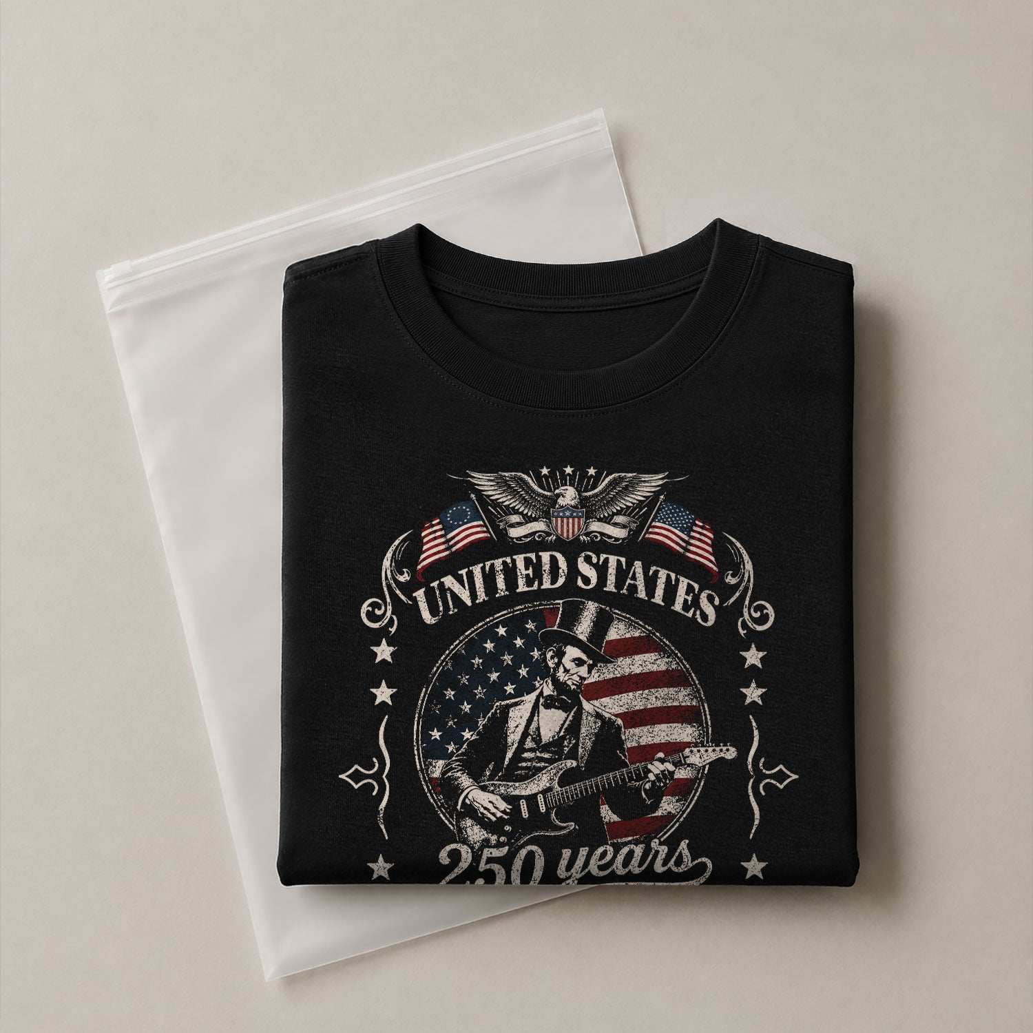American Eagle Liberty Bell Lincoln Guitar Shirt Vintage 1776 2026 Patriotic Us Flag - Rust Field Wear