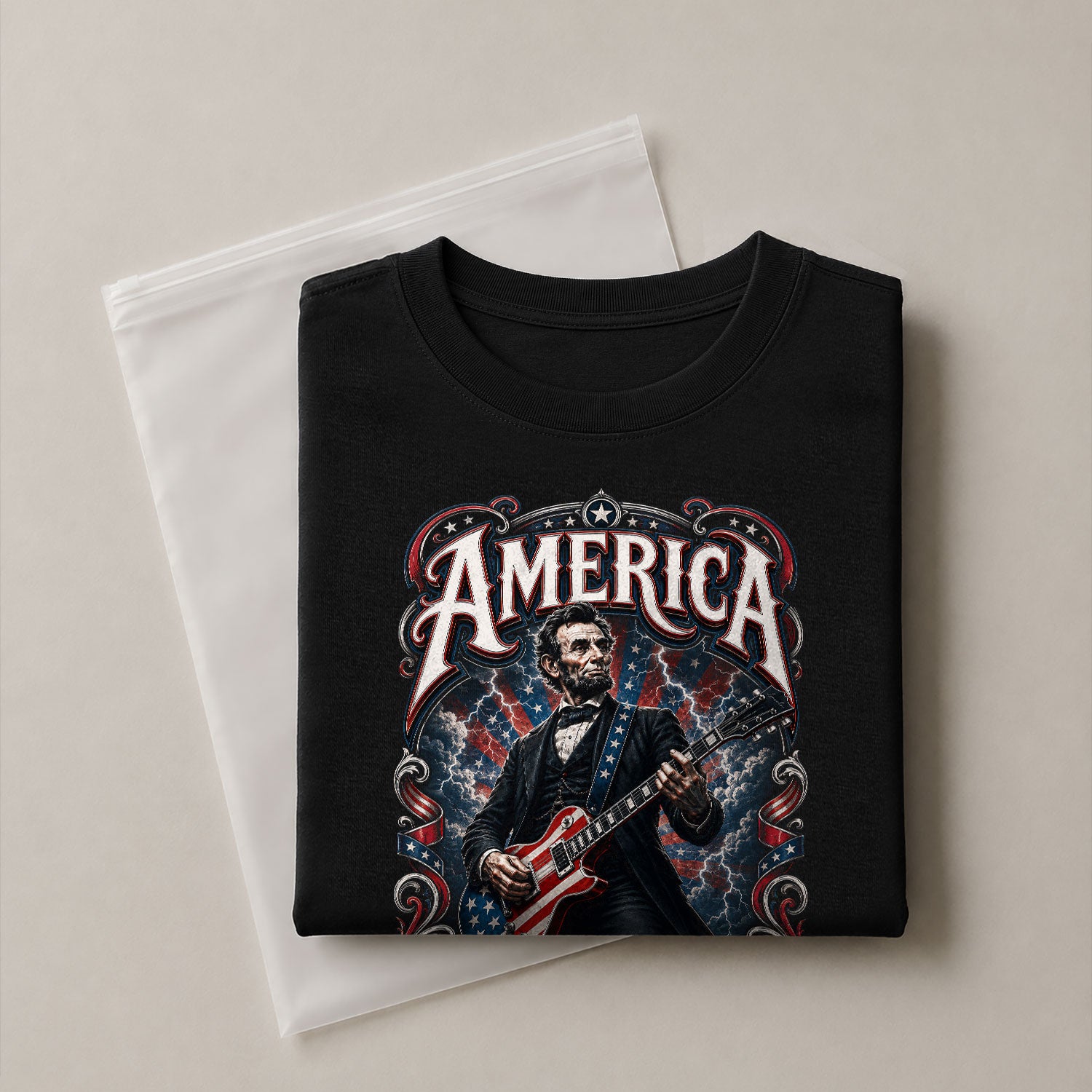 America 250 Years of Liberty Shirt Patriotic Guitar USA Vintage Freedom Tee - Rust Field Wear