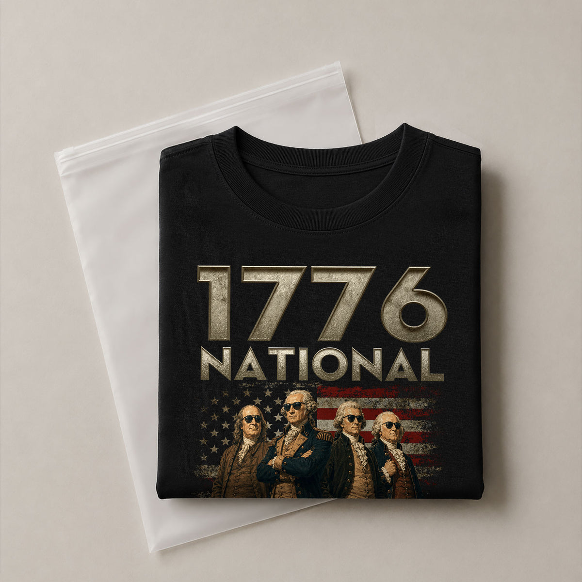 1776 National Champs Shirt Retro Independence Day American Pride Men Cool Graphic Tee - Rust Field Wear