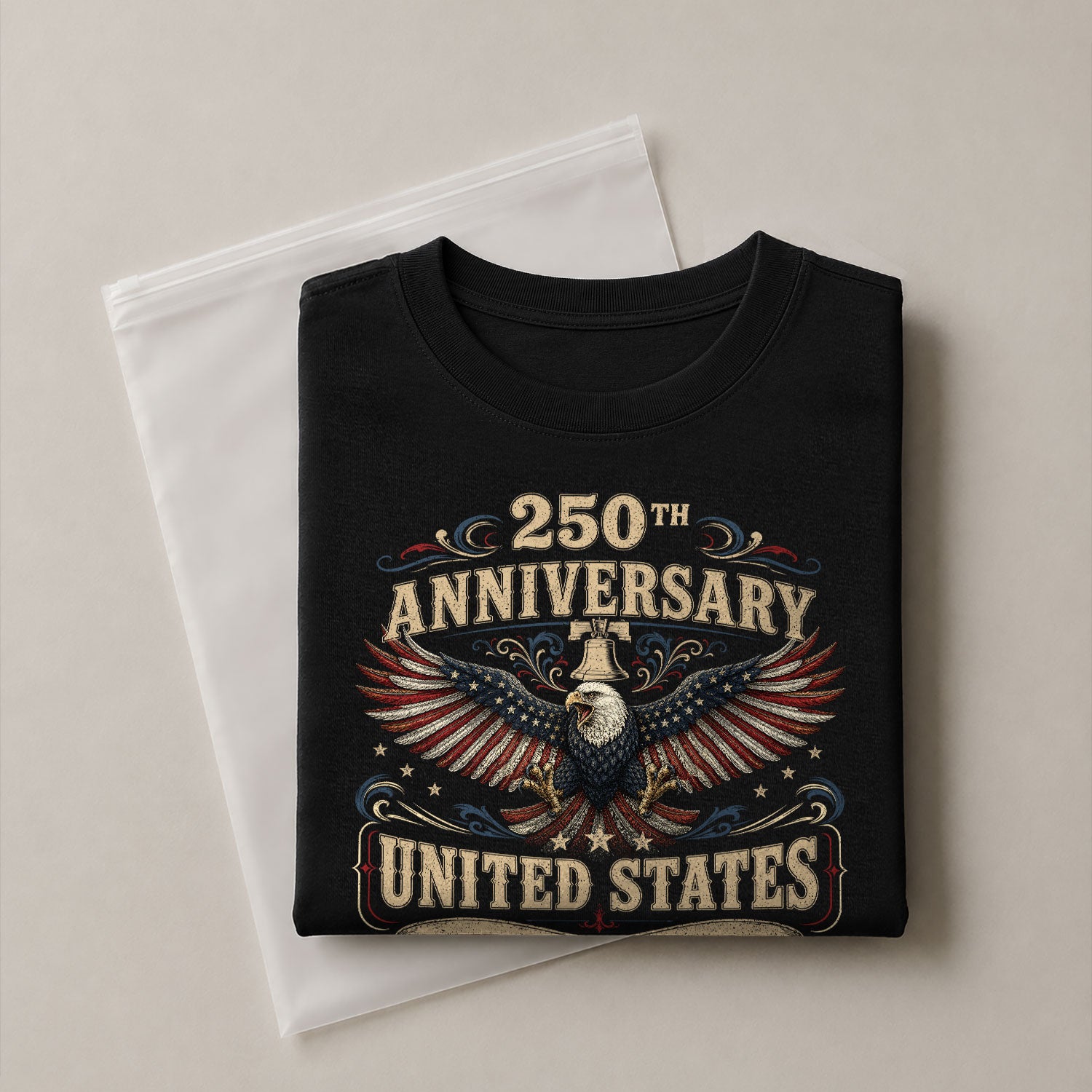 US 250th Anniversary Eagle Shirt 1776-2026 Patriotic Graphic Tee Independence Apparel - Rust Field Wear