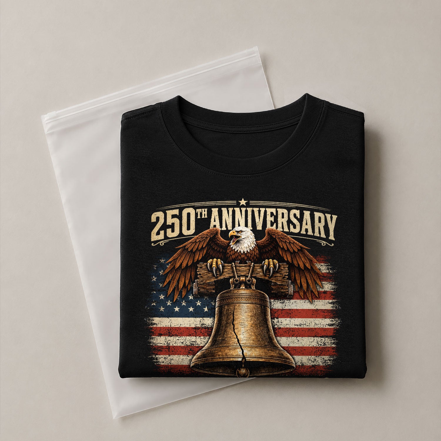 Liberty Bell Eagle Shirt 250th Anniversary 1776-2026 United States Patriotic Graphic Tee - Rust Field Wear