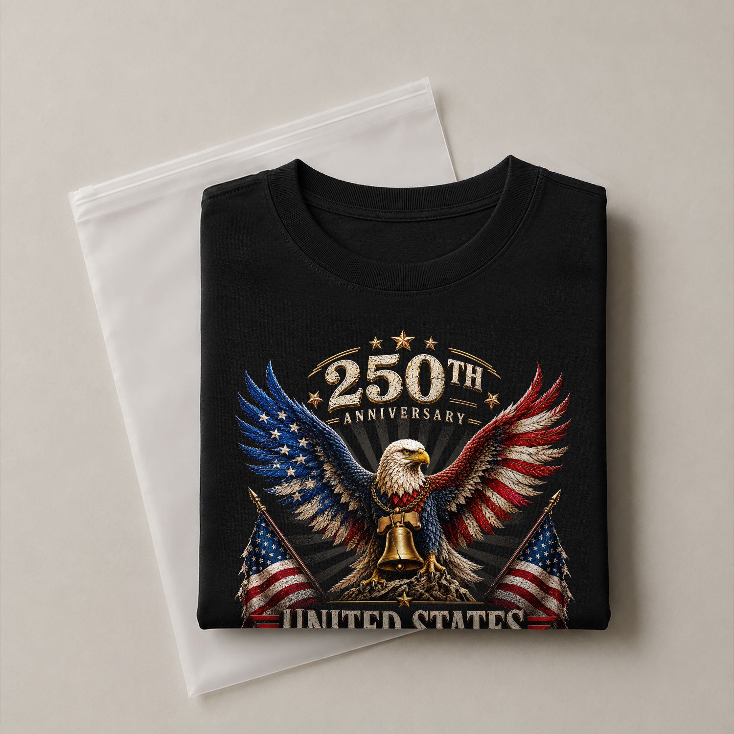 Patriotic Eagle Flag Shirt 250th Anniversary 1776-2026 United States Graphic Tee Apparel - Rust Field Wear