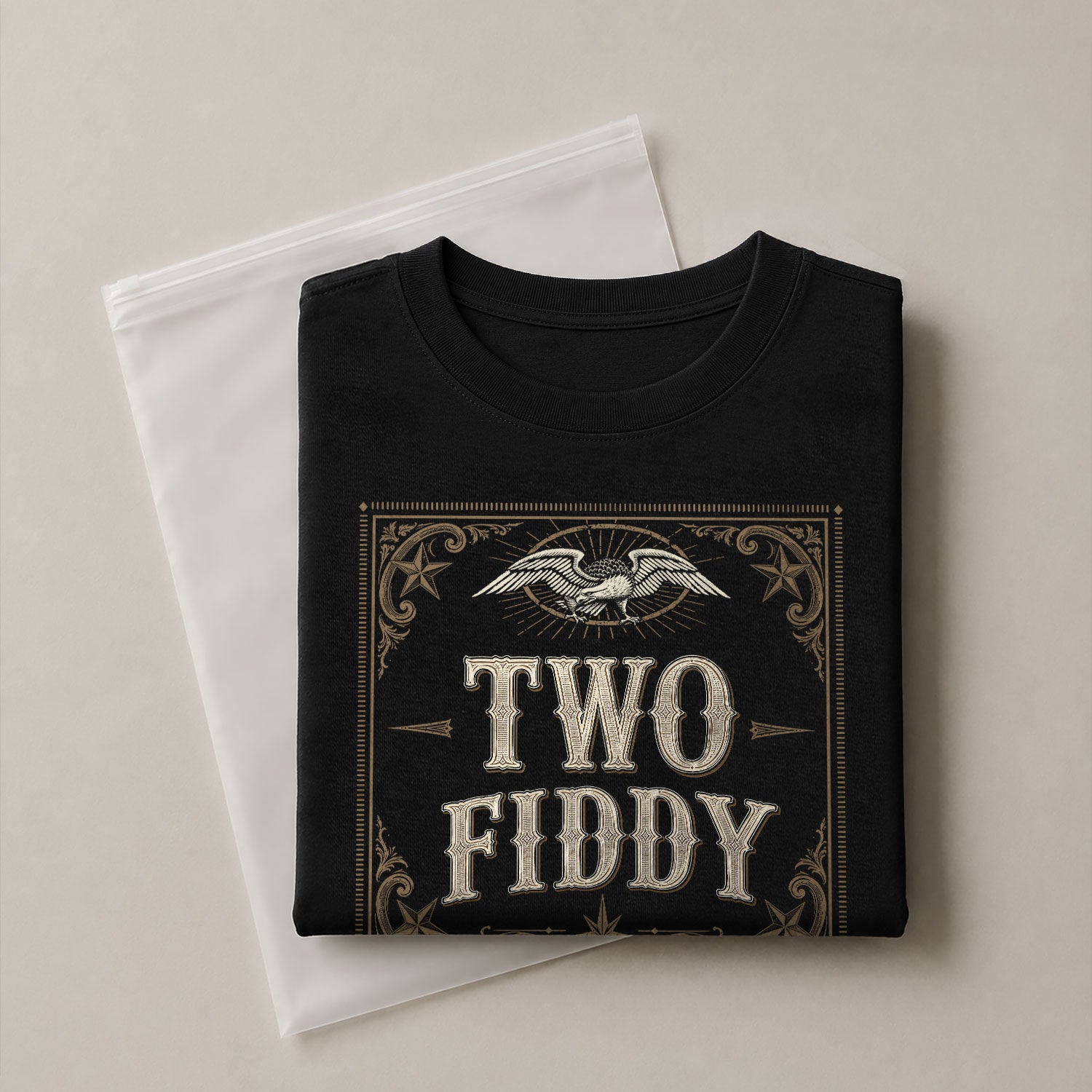 Two Fiddy Vintage Emblem Graphic Tee - Elegant 250th Anniversary Heritage Cotton Shirt - Rust Field Wear