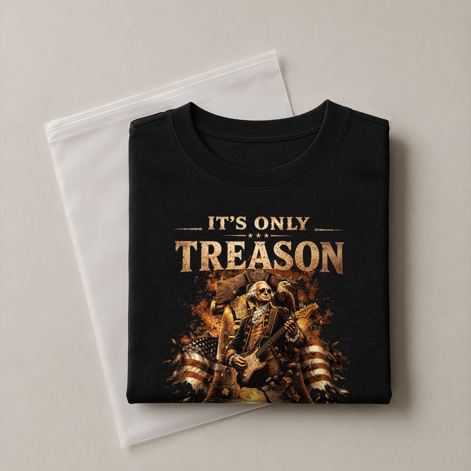 Historical Graphic Apparel - It’s Only Treason If You Lose Liberty Bell Design Tee - Rust Field Wear