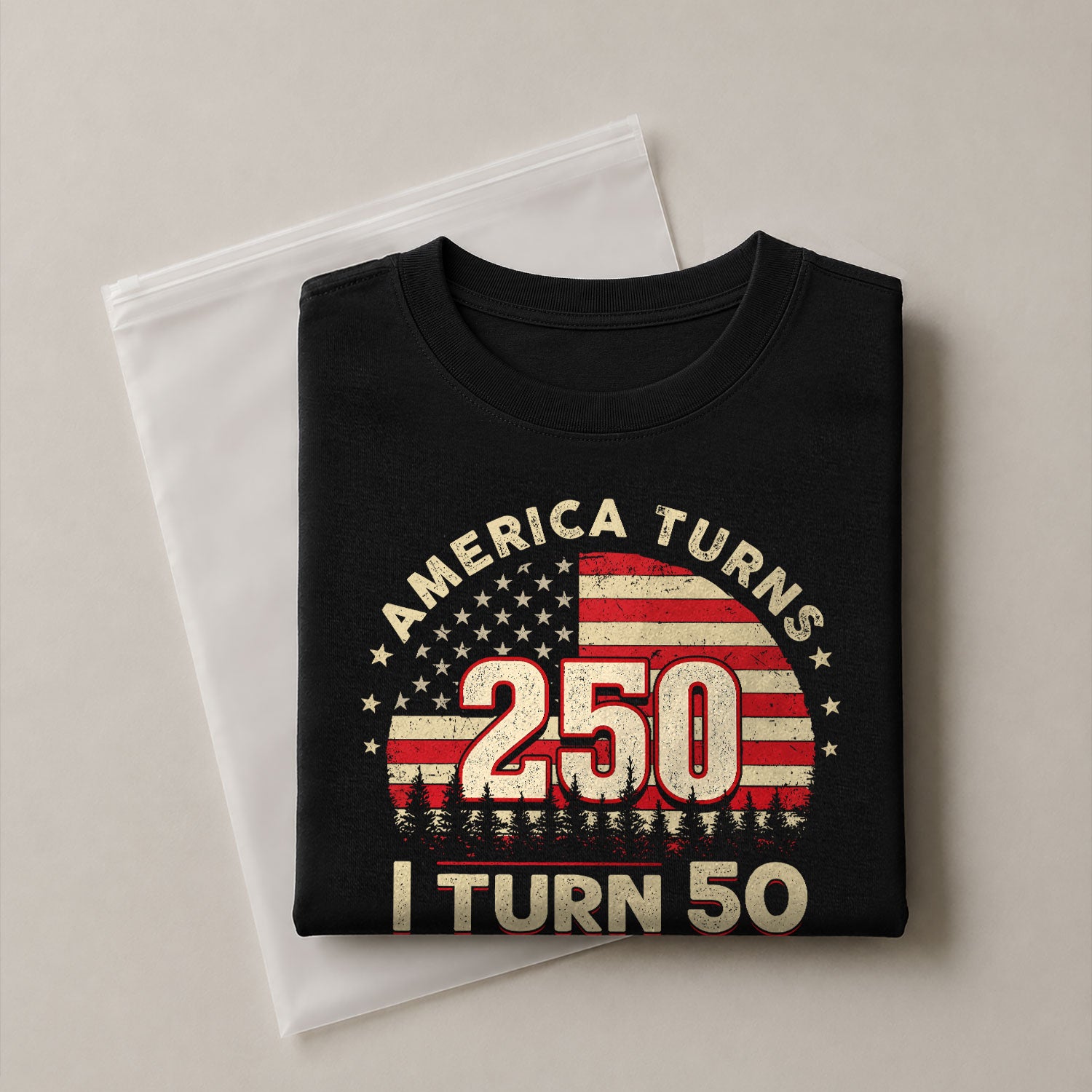 Awesome 1776 2026 Birthday Shirt America Turns 250 And I Turn 50 Patriotic Graphic Tee - Rust Field Wear
