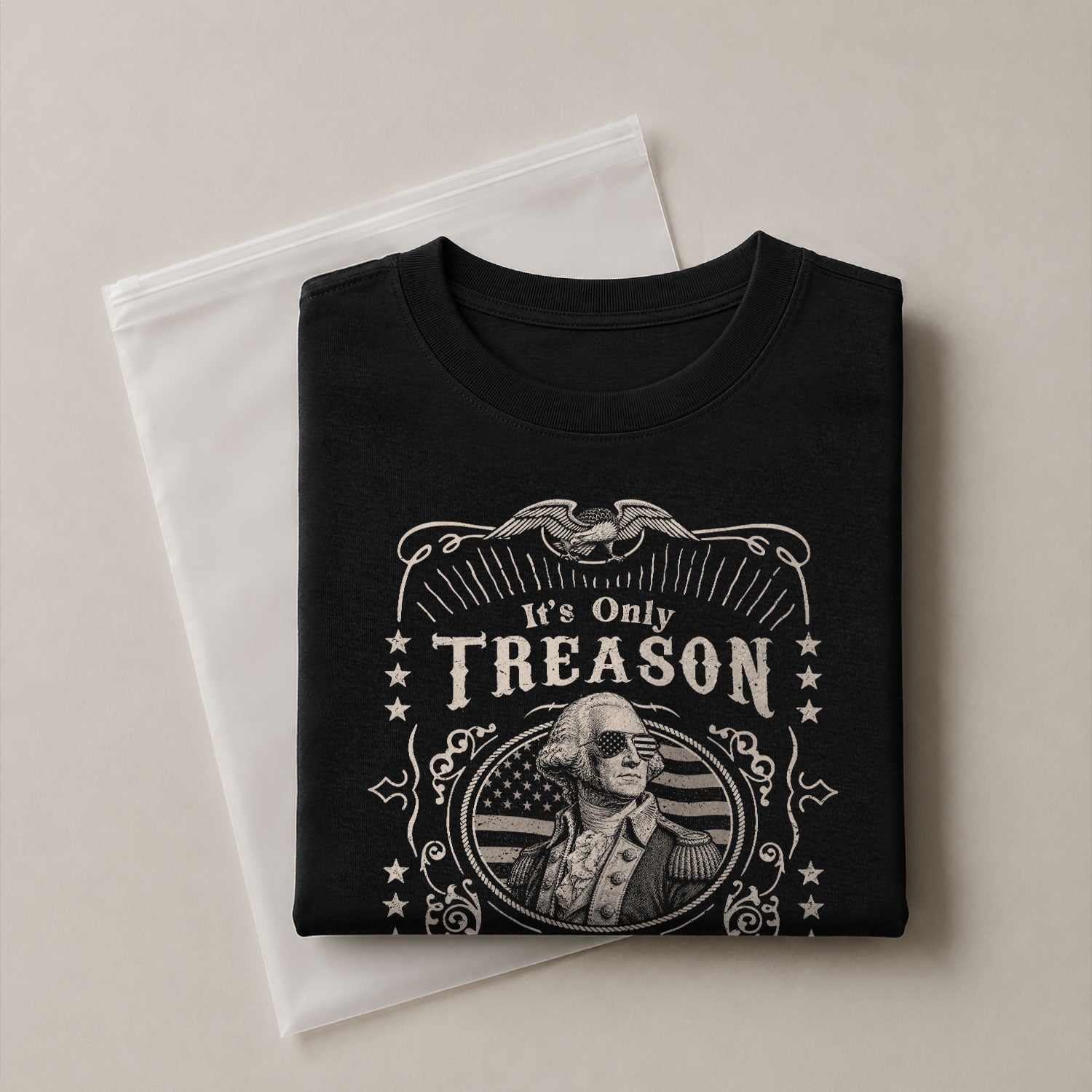 It's Only Treason If You Lose T-Shirt - Vintage George Washington Patriotic Tee - Rust Field Wear