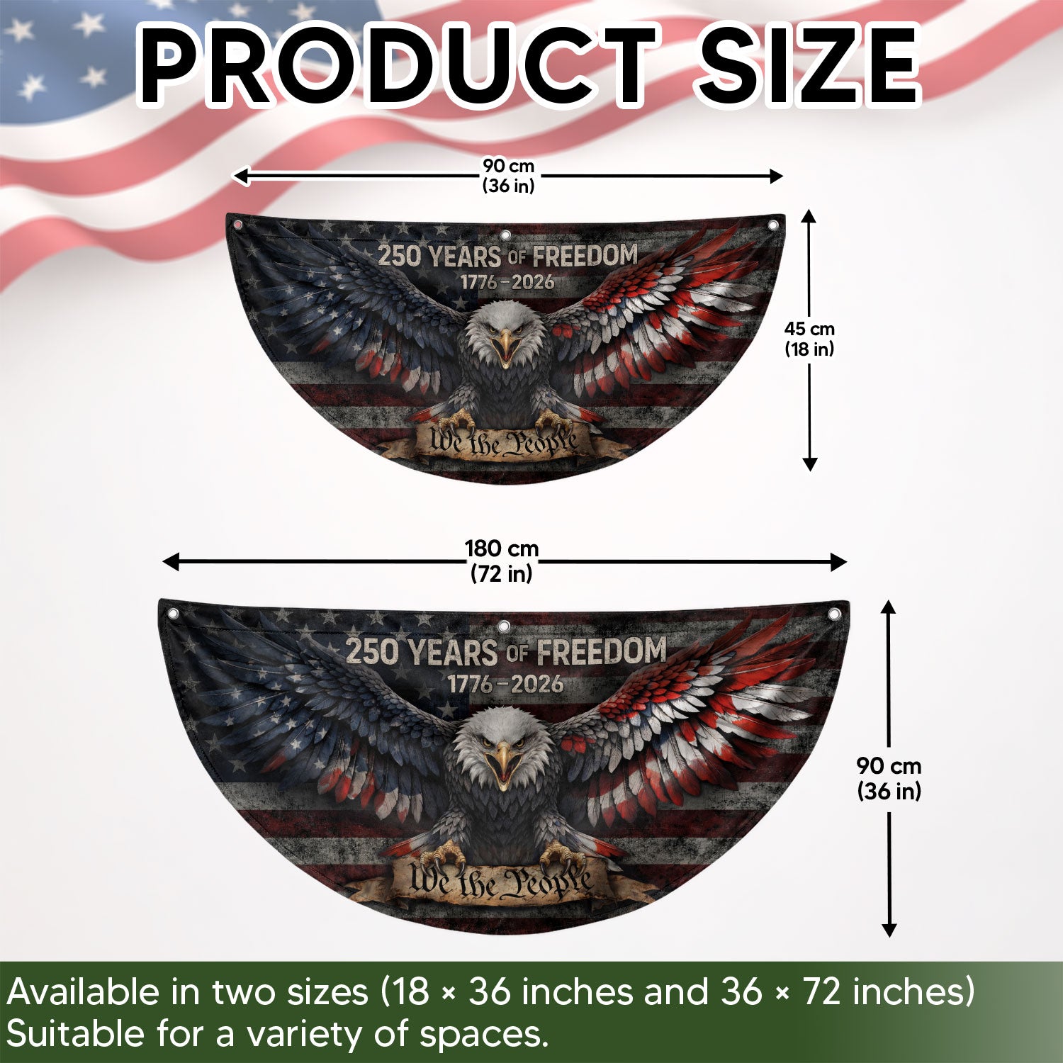 TEST BUNDLE - Fence Flag USA 250th Anniversary 1776–2026, American Eagle Patriotic Outdoor Banner, 250 Years of Freedom Flag (Copy)