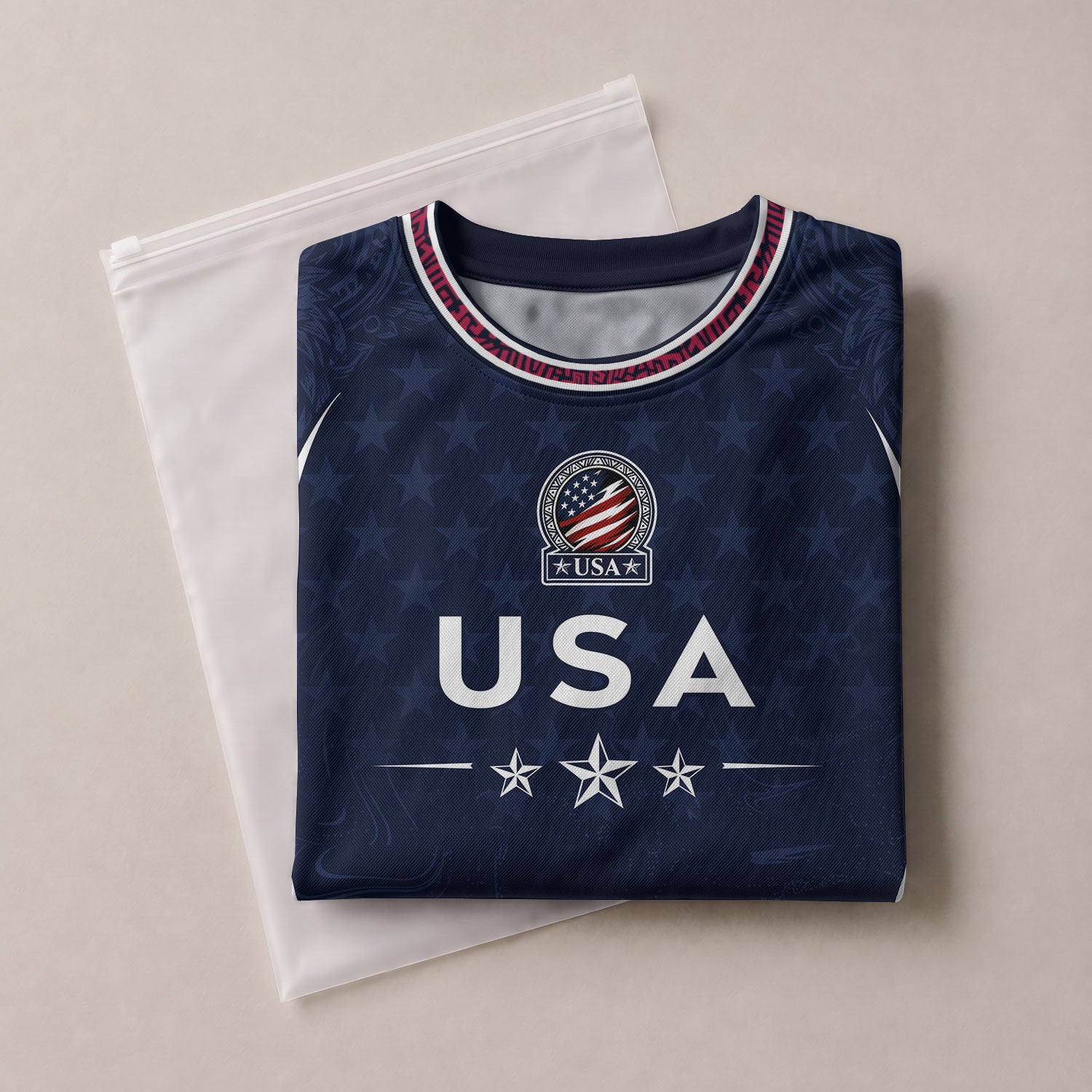 United States Kids Soccer Jersey Set Navy USA Soccer Ball Youth Football Kit