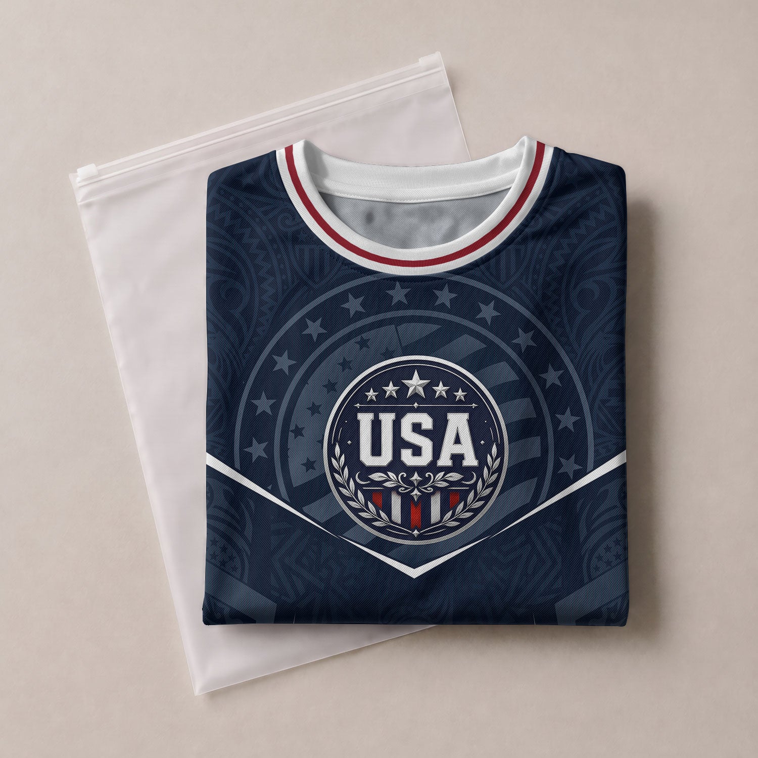 USA Kids Soccer Jersey Set Navy Blue Eagle Shield Youth Sports Kit