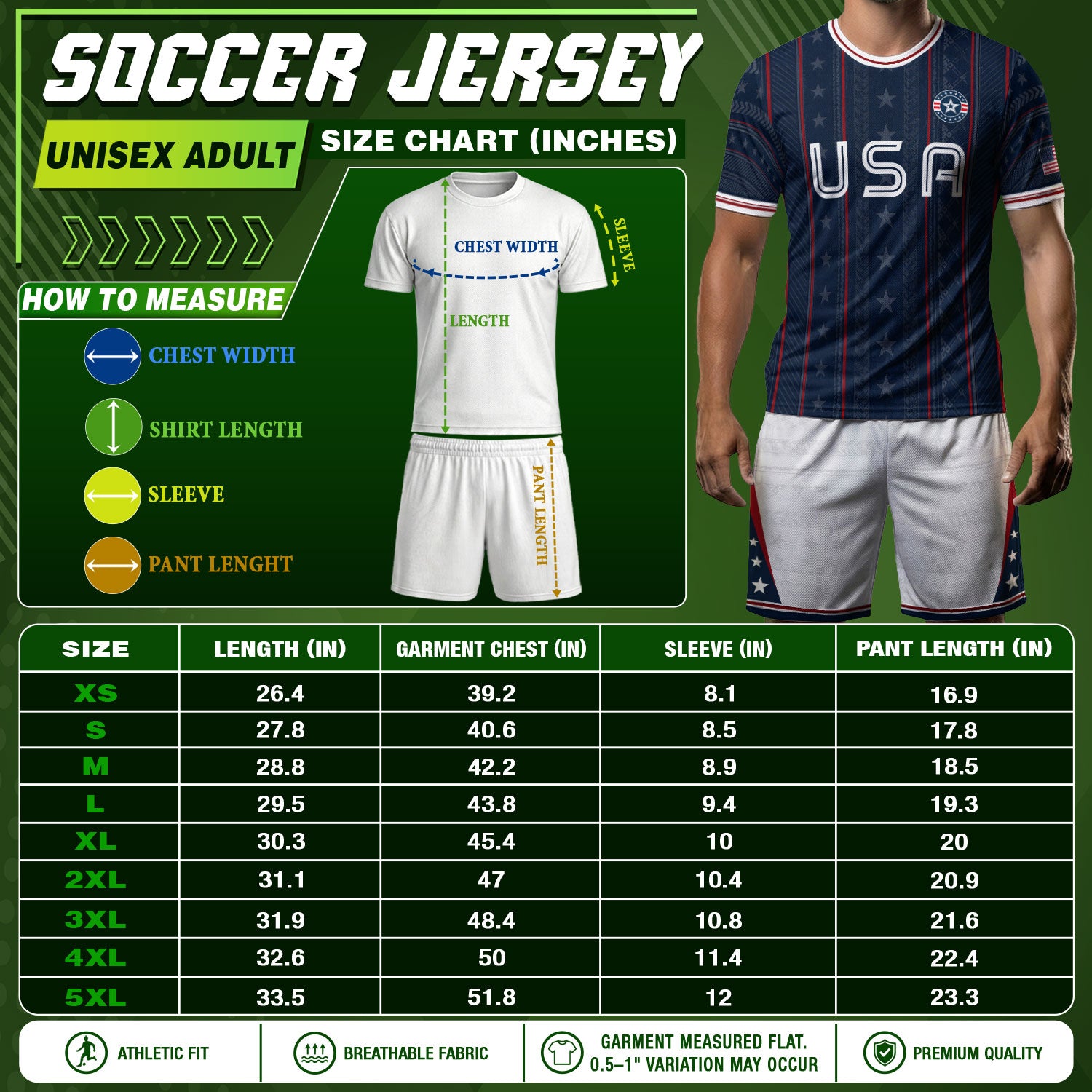 Navy USA Soccer Jersey American Pride Graphic Stripe Soccer Shirt Patriotic Fan Gear