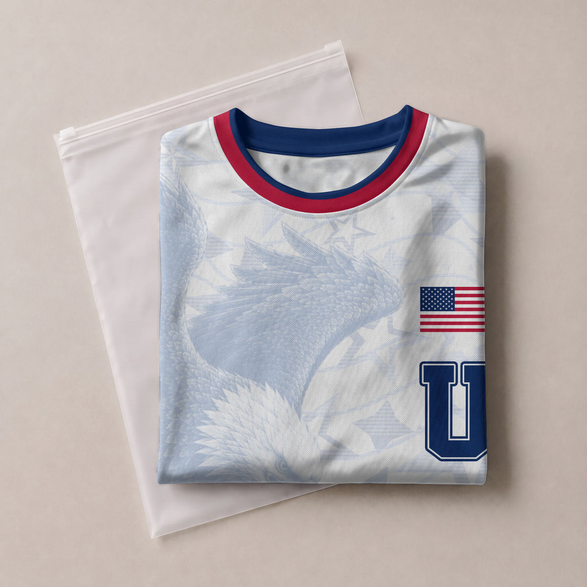 USA Eagle Soccer Jersey Adult Patriotic American Flag Soccer Fan Independence Day Shirt