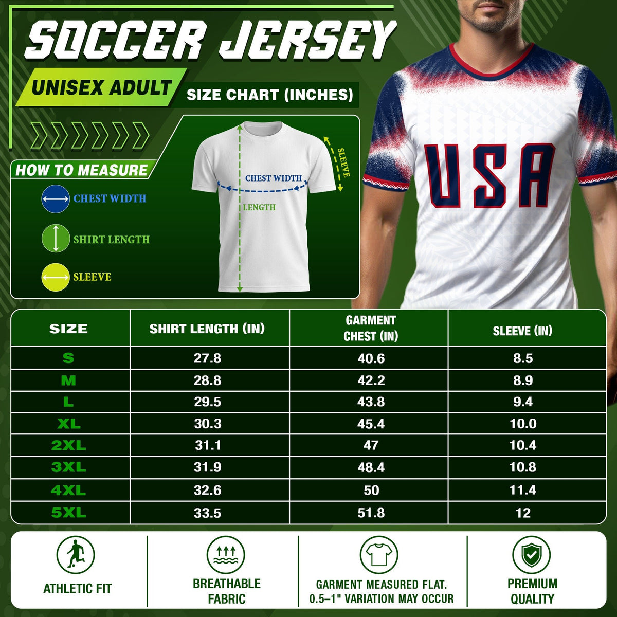 Custom USA Adult Soccer Jersey Personalized Football Shirt with Name and Number - Rust Field Wear