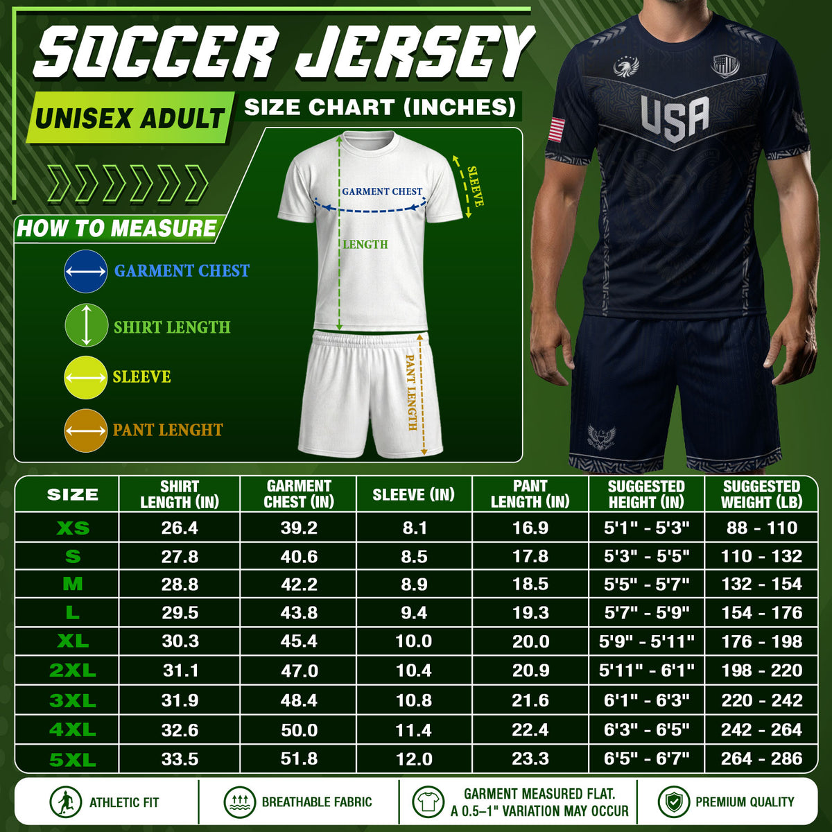 Adult Soccer Jersey Blue Patriotic Style - Bold Eagle Graphic Team Performance Shirt