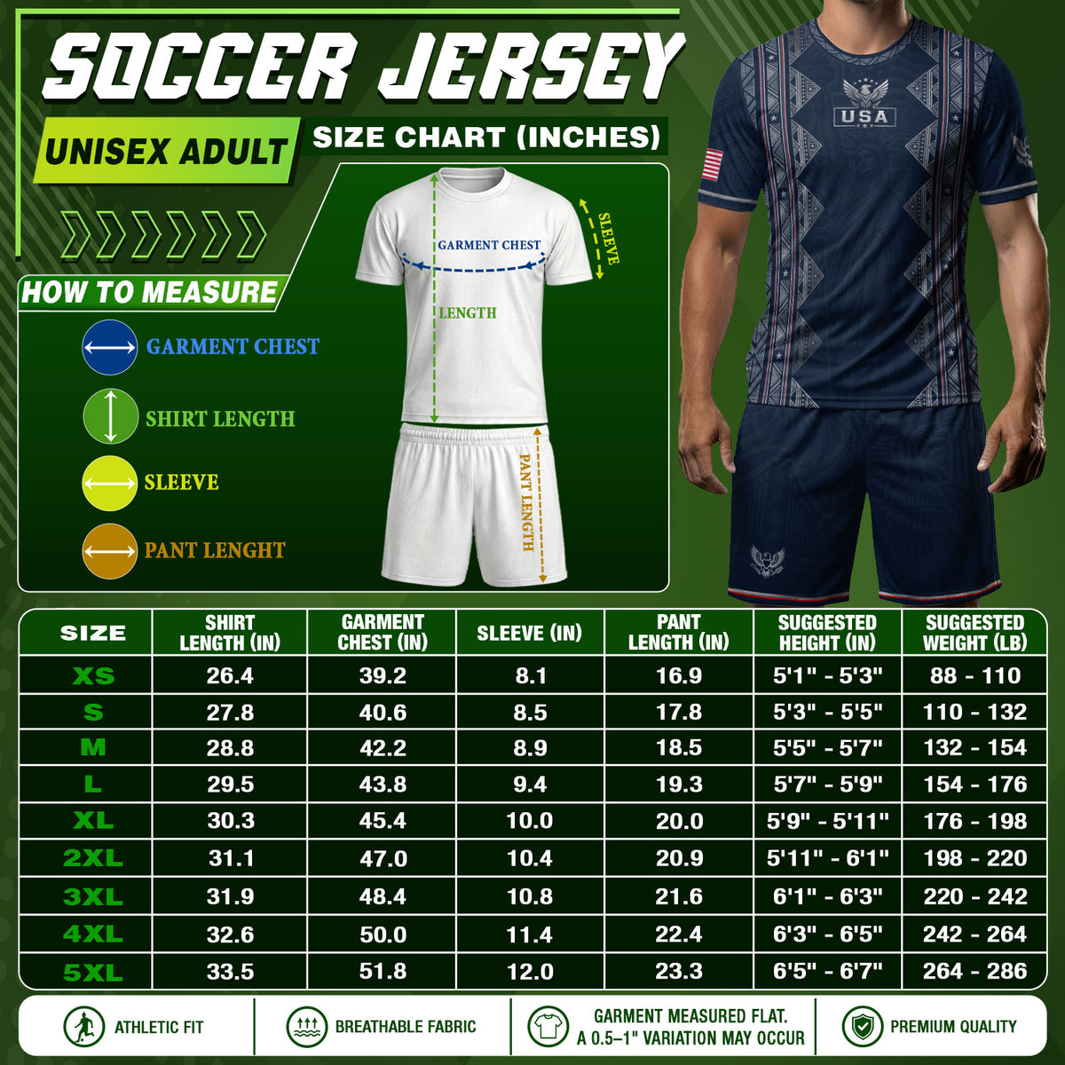 Adult Soccer Jersey Blue Patriotic Design - Iconic Statue of Liberty Sport Graphic Tee