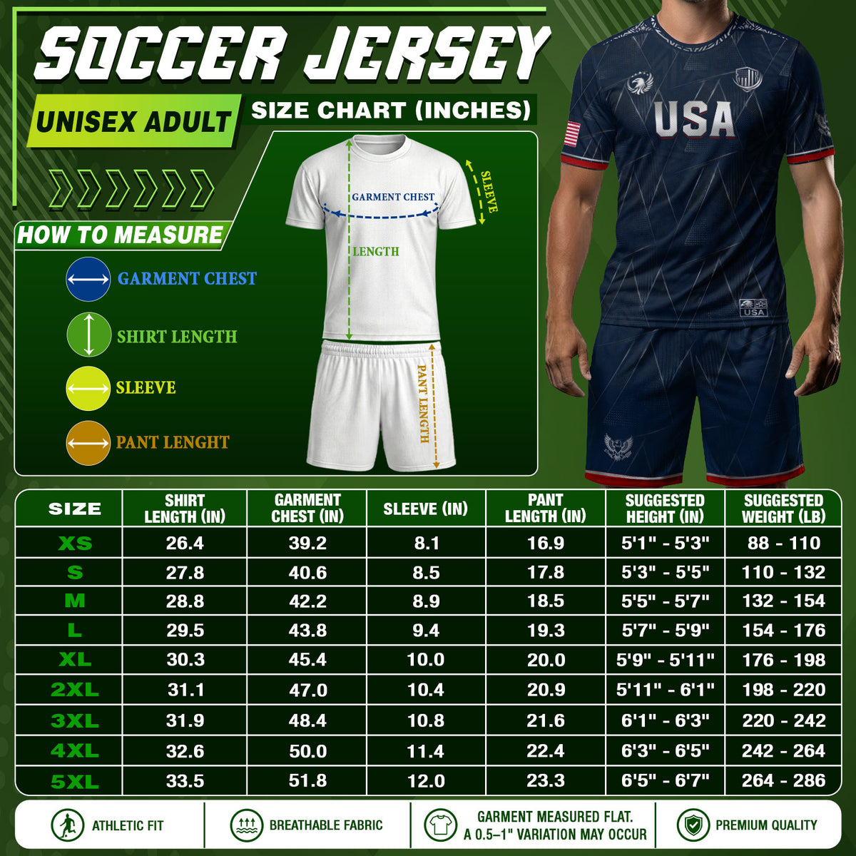 Adult Soccer Jersey Blue Patriotic Design - Bold Eagle Graphic Sport Training Shirt