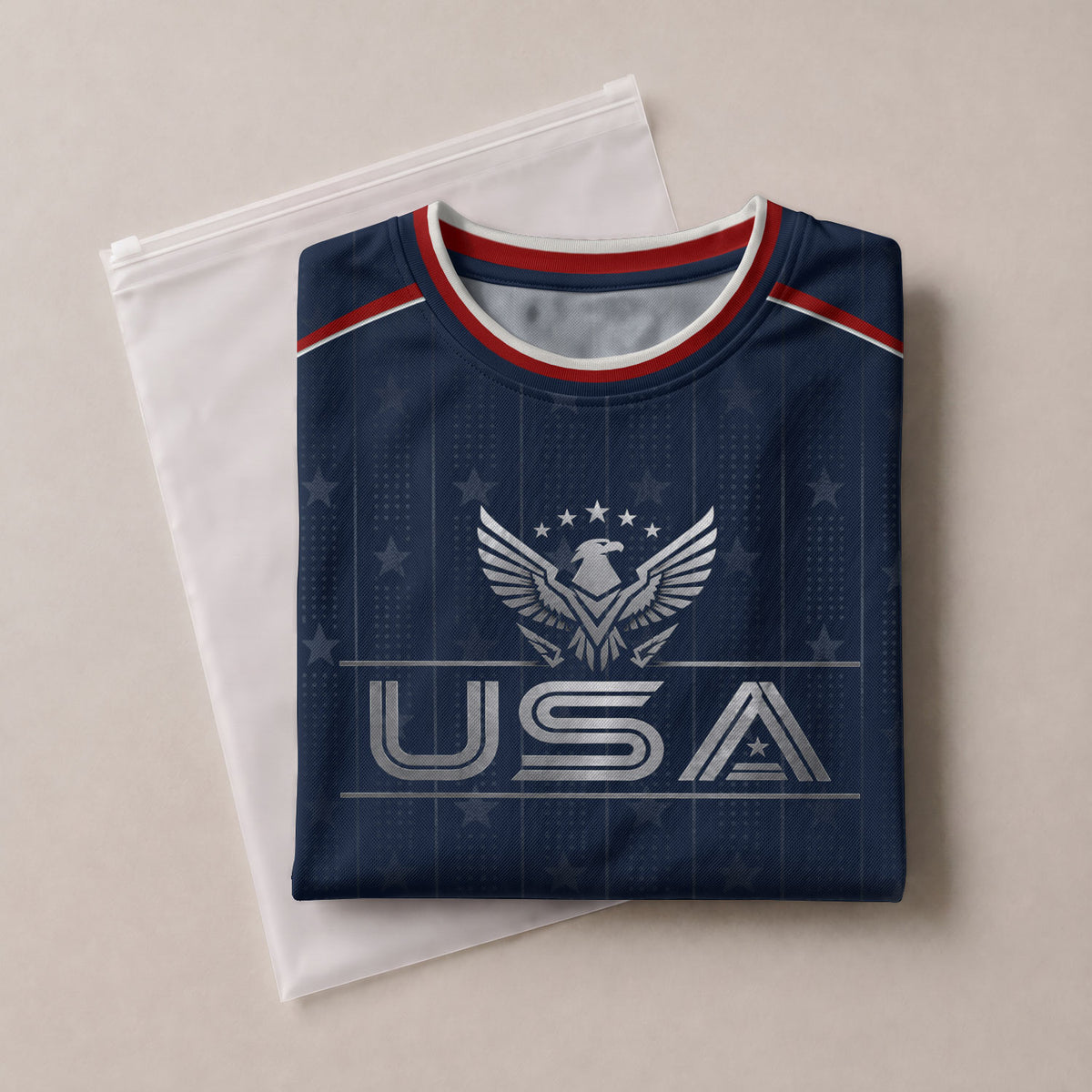Adult USA Soccer Jersey Personalized American Eagle Patriotic Team Football Shirt - Rust Field Wear