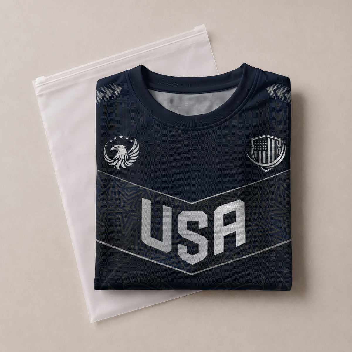 Custom Adult USA Soccer Jersey - Personalized Name & Number Patriotic Sports Team Shirt - Rust Field Wear