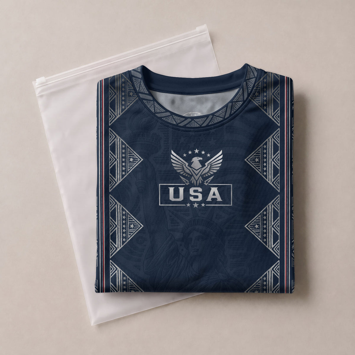 Personalized USA Soccer Jersey Adult Custom Name Number Patriotic Sports Team Uniform - Rust Field Wear