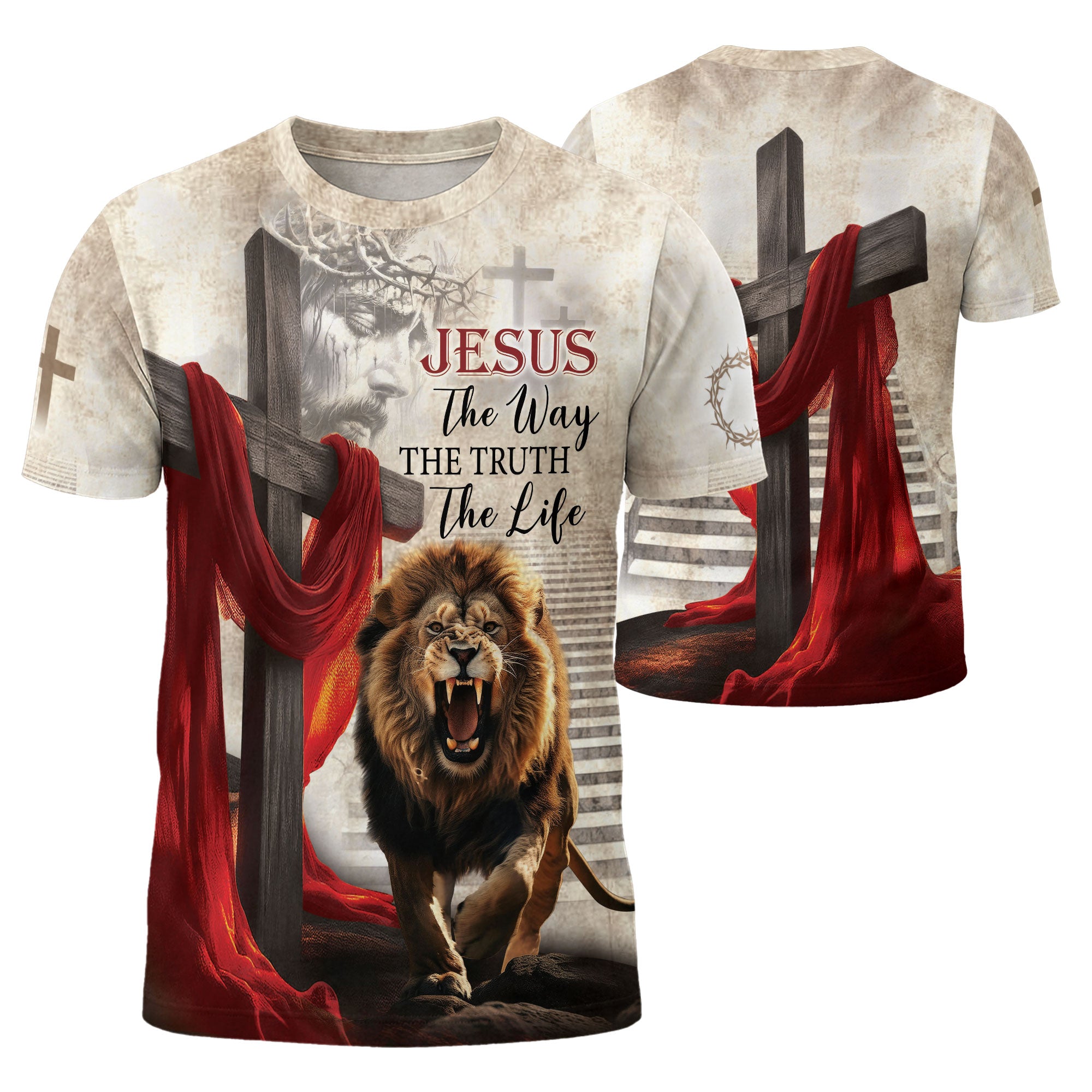 Resurrection Lion of Judah Christian Tee Shirts - Freedom Shirts for Men, RustField Co - Rust Field Wear