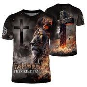 Freedom Shirts - Lion of Yahweh The Fire of I AM, Christian Tee Shirts for Men, RustField Co - Rust Field Wear