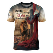 Jesus Shirt for Men, I Can Do All Things Through Christ Philippians 4:13 Christian Graphic Tee, Christian Tee Shirts, Rustfield Co. - Rust Field Wear