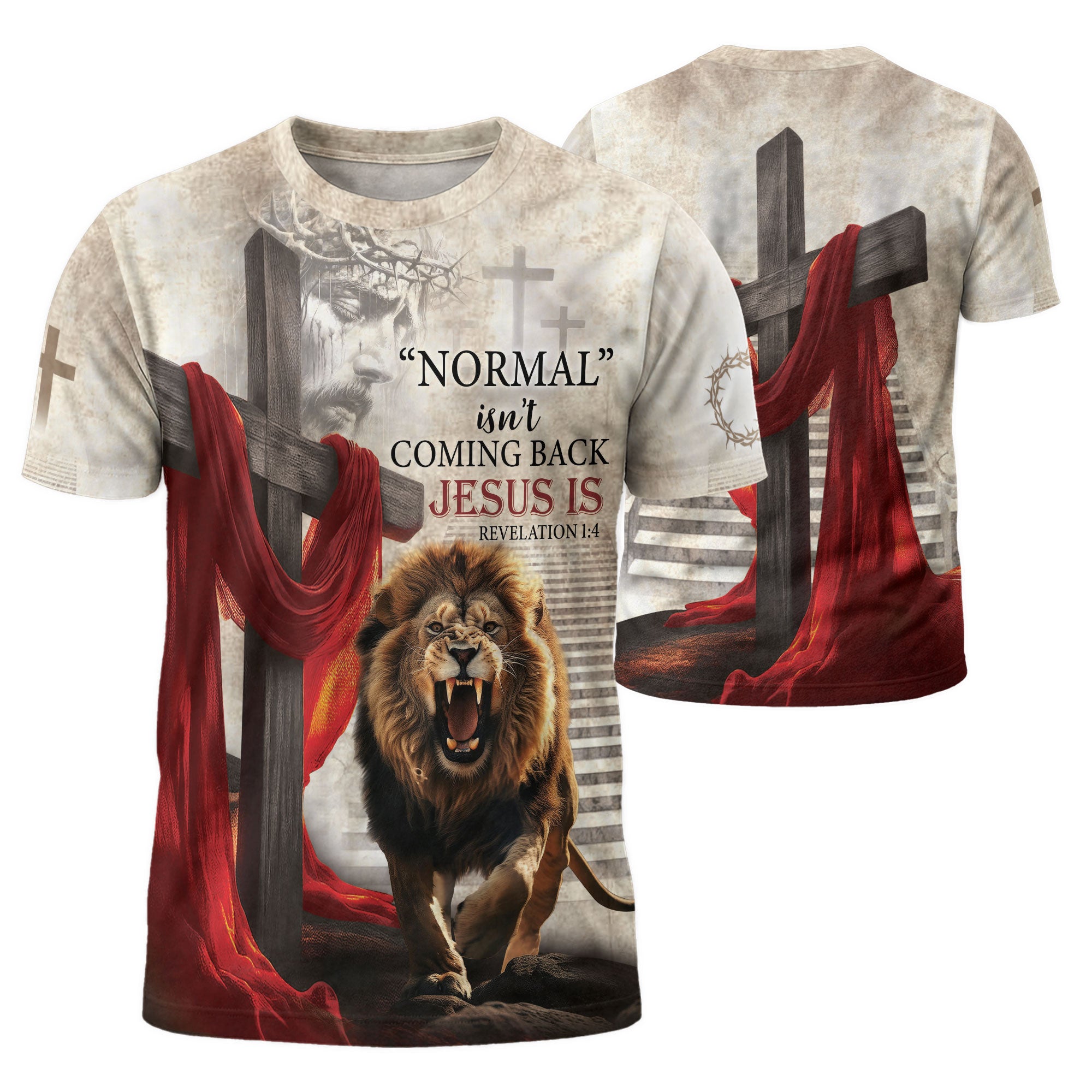 Jesus Is Coming Back The Roaring Lion Of Judah Faith, Freedom Shirts - Christian Tee Shirts for Men, RustField Co - Rust Field Wear