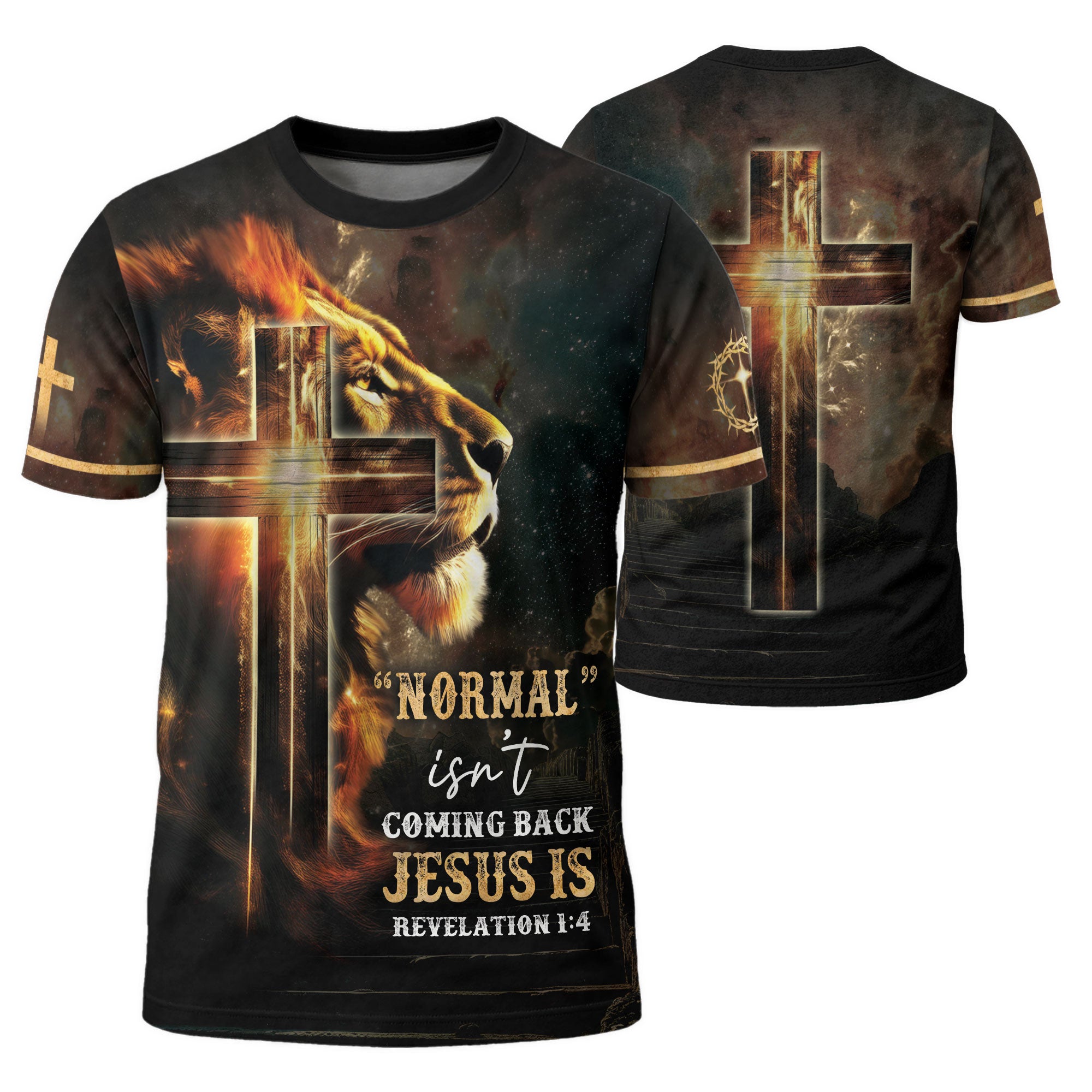 Freedom Shirts for Men, Jesus Is Coming Back Glowing Cross Of Light Faith - Christian Tee Shirts, RustField Co - Rust Field Wear