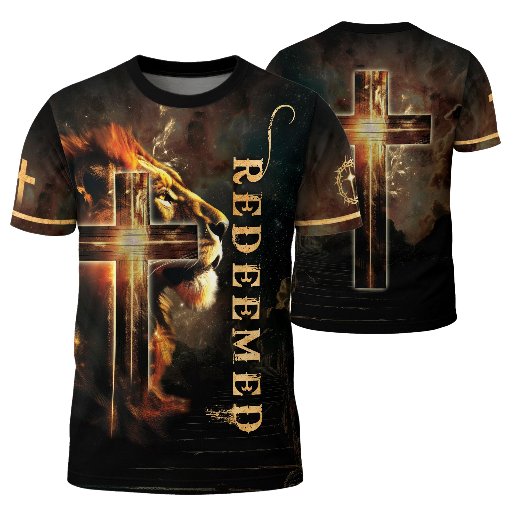 Freedom Shirts for Men, Redeemed By The Fire Of His Love - Christian Tee Shirts, RustField Co - Rust Field Wear