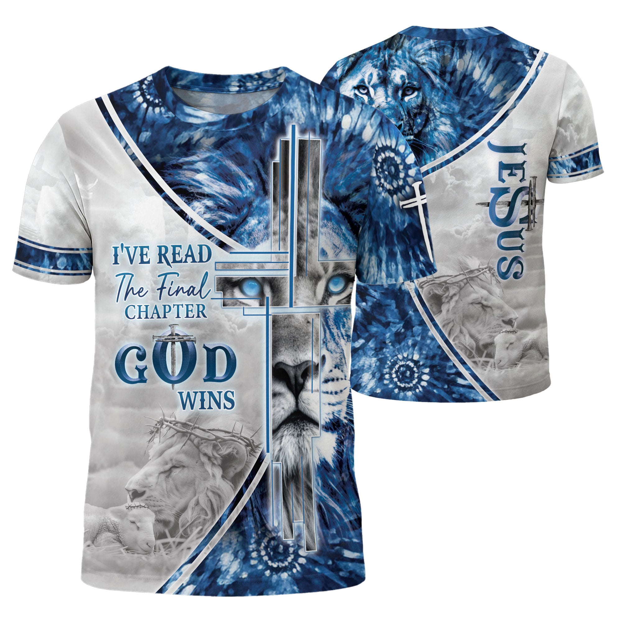 I've Read The Final Chapter God Wins Cross Lion, Freedom Shirts - Christian Tee Shirts for Men, RustField Co - Rust Field Wear