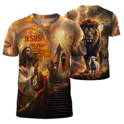 Freedom Shirts for Men, Jesus The Way The Truth The Life Lion and Lamb Fire - Christian Tee Shirts, RustField Co - Rust Field Wear