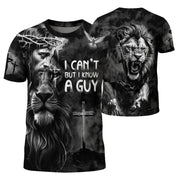 Freedom Shirts - I Can't But I Know A Guy Jesus Cross Lion Of Judah And, Christian Tee Shirts for Men, RustField Co - Rust Field Wear