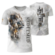 Freedom Shirts - Redeemed Lion Cross Heaven, Christian Tee Shirts for Men, RustField Co - Rust Field Wear